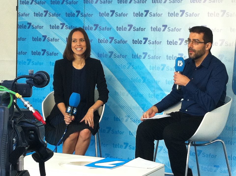 Entrevistada a Tele7Safor amb motiu de la Fira i Festes