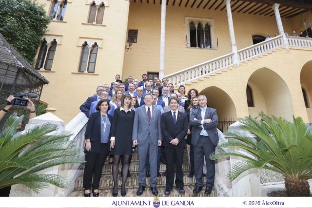 Reunió del Consell Valencià de Turisme, celebrada al Plau ducal dels Borja de Gandia